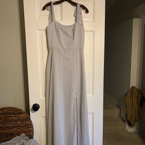 Dusty grey Bridesmaid Dress